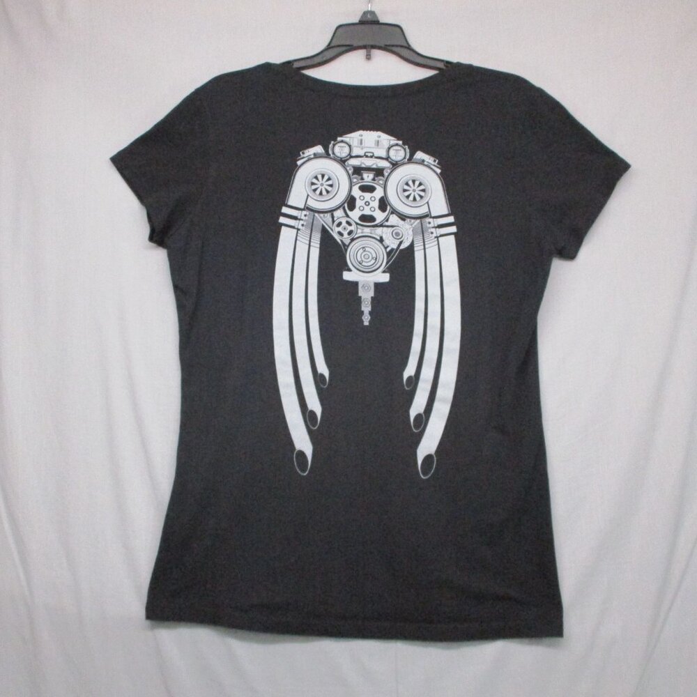 Diesel Power Girl Graphic Print T-Shirt Black Women Size | 2XL